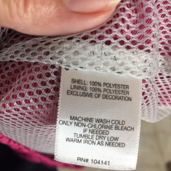 Koppen Womens Sz/L Pink Windbreaker/Rainjacket - Picture 4 of 6